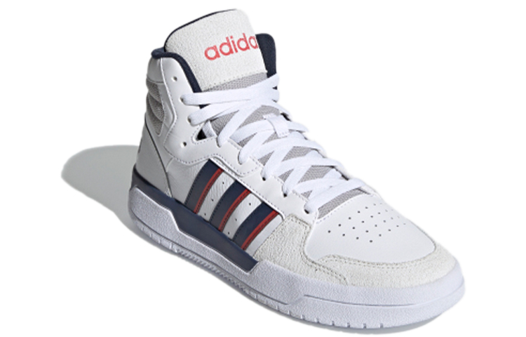 Мужские кеды adidas neo Entrap Mid (бело-серо-синие) — фото 3