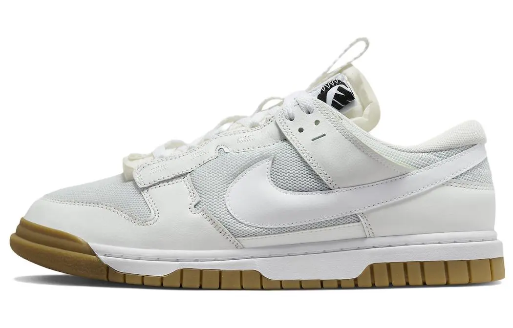Nike Air Dunk Jumbo Remastered 'White Gum' Textile, Leather Slip Resistant Cushioning Abrasion Resistant Low top