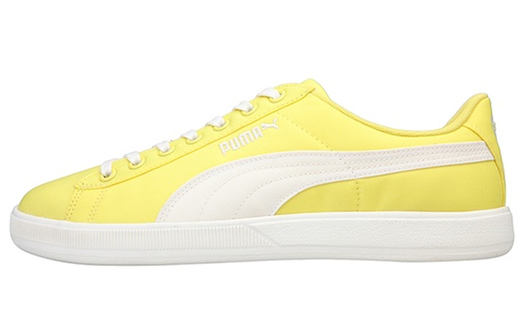 PUMA Archive Lite Fabric Lace Up Coverage Lightweight And Breathable Low top Skateboard Shoes Men's Yellow White