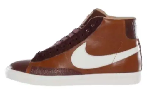 Nike Blazer Abrasion Resistant Breathable High top Skateboard Shoes Unisex Tan