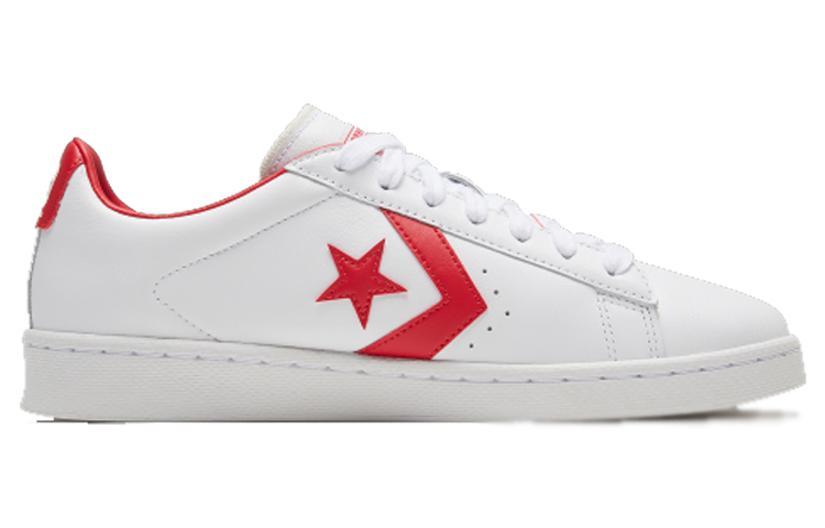Кеды Converse Cons Pro Leather (бело-красные) — фото 2