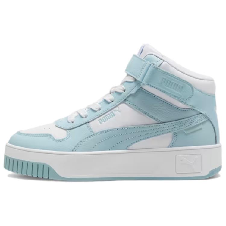 PUMA Carina Street Abrasion Resistant Mid top Skateboard Shoes Women's Blue White