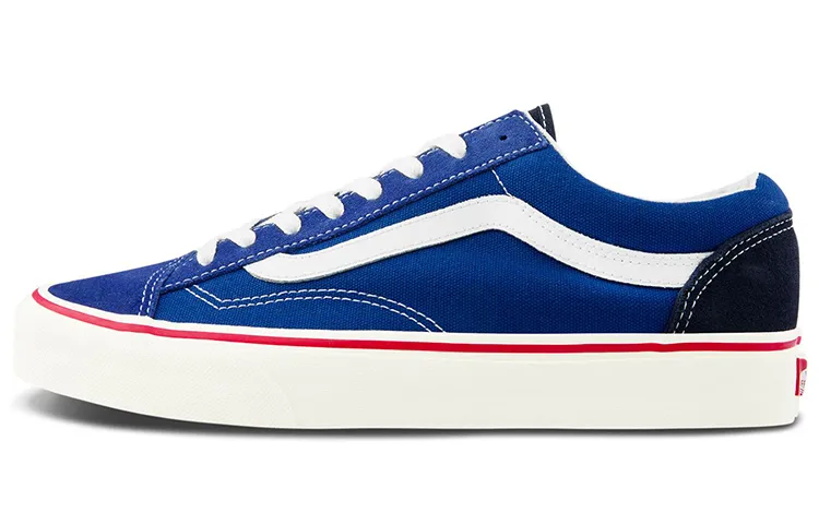Vans Canvas Comfortable Abrasion Resistant Lightweight Low top Skateboard Shoes Unisex Blue