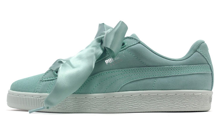 PUMA Suede Heart Pebble Shoes Green Women's