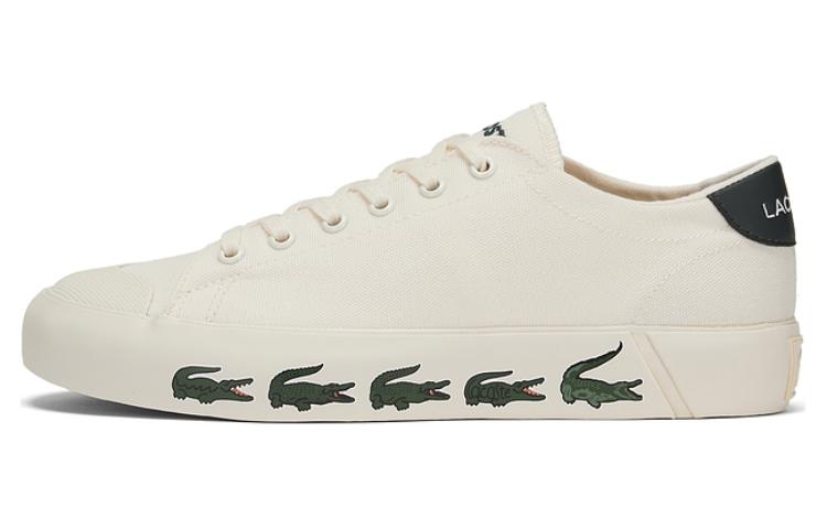 Женские кеды LACOSTE (белый/зеленый)