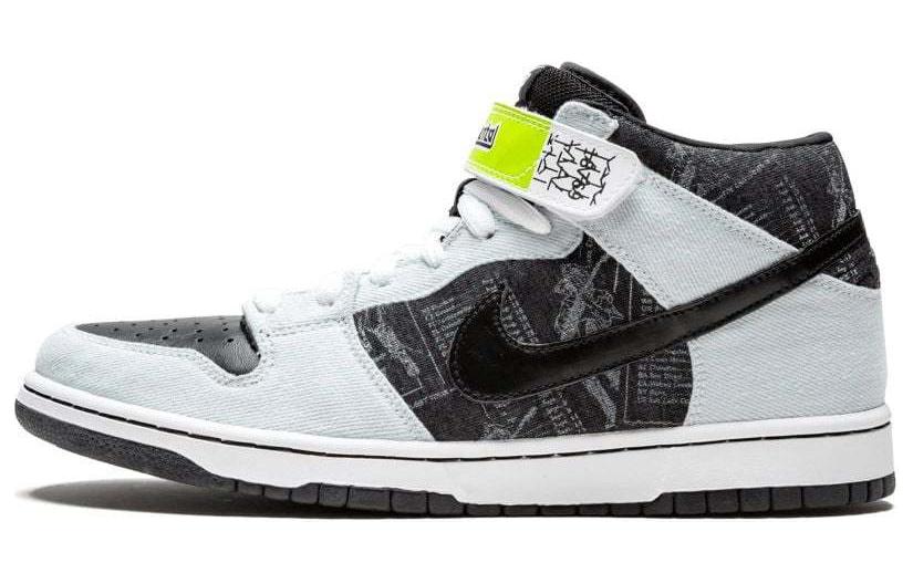Унисекс кеды Nike SB Dunk Mid Premium (бело-черный)