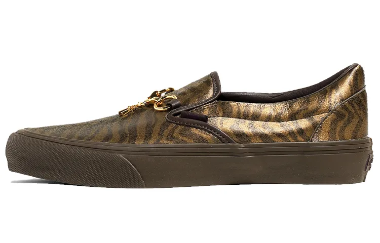 Slip-On Needles x Slip-On Vault Classic Vans V 'Animal Print - Brown'