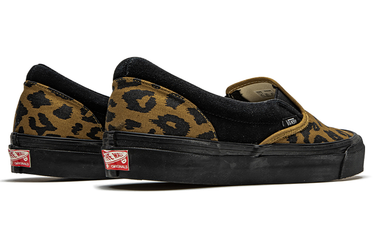 Слипоны Vans Slip-On Vault OG LX (черно-леопардовые) — фото 4