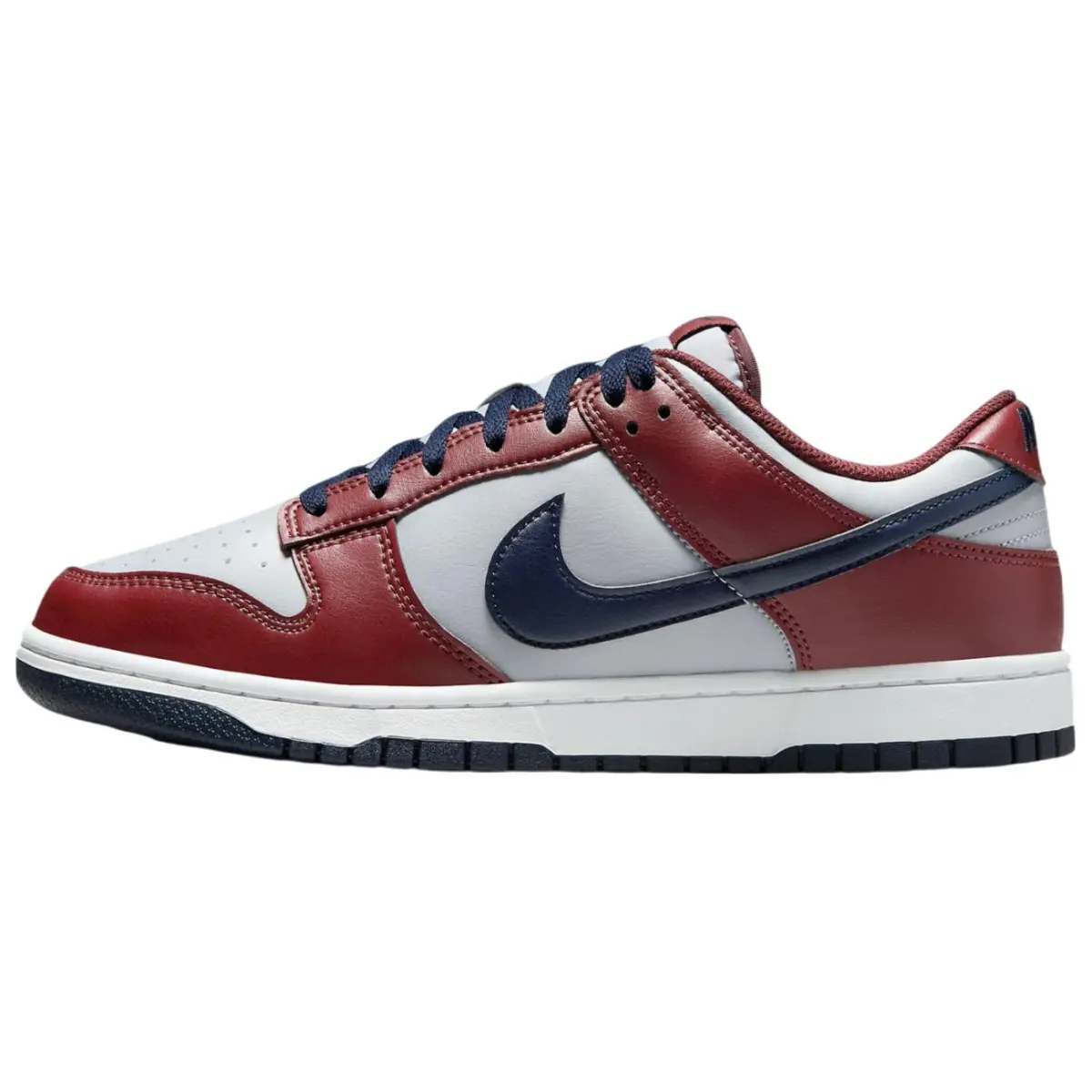 Nike Dunk Breathable Low top Skateboard Shoes Unisex Gray Red