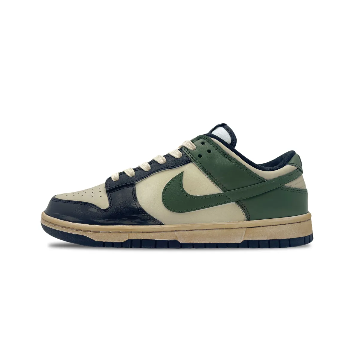 Nike Dunk Slip Resistant Abrasion Resistant Low top Skateboard Shoes Unisex Olive Green