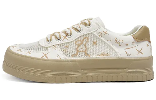 RENBEN Low top Skateboard Shoes Women's Milk Coffee