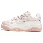 Li Ning Abrasion Resistant Slip Resistant Low top Skateboard Shoes Women's White Pink