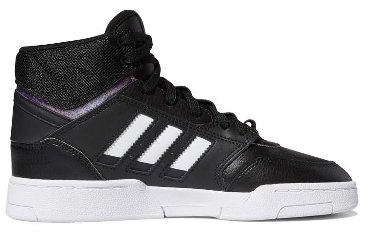 Женские кроссовки adidas originals Drop Step (черно-бело-фиолетовые) — фото 2