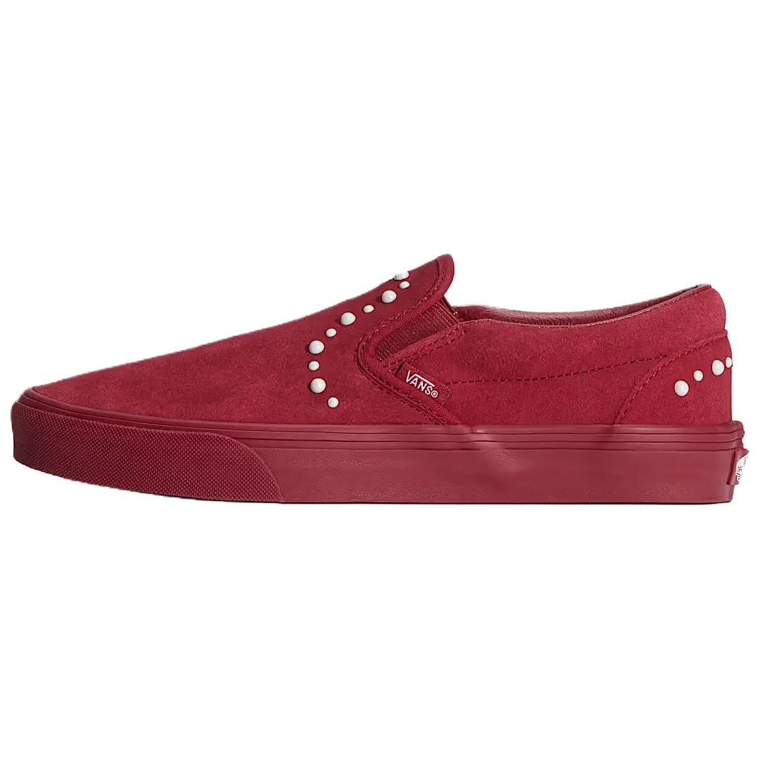 Vans CLASSIC SLIP on Skateboard Shoes Unisex Burgundy
