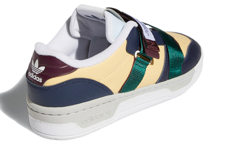 Женские кеды adidas Rivalry Low Strap (сине-желтые) — фото 4