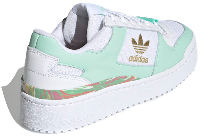 Женские кеды adidas originals FORUM Bold I Love Dance (бело-зеленые) — фото 4
