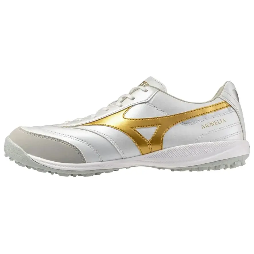 Mizuno MORELIA SALA Soccer Shoes Unisex White Gold