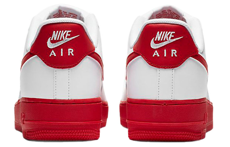 Мужские кроссовки Nike Air Force 1 University Red (белые) — фото 5