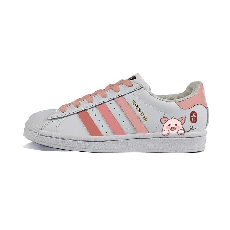 Adidas Originals SUPERSTAR Shell Head Slip Resistant Abrasion Resistant Low top Skateboard Shoes Unisex White