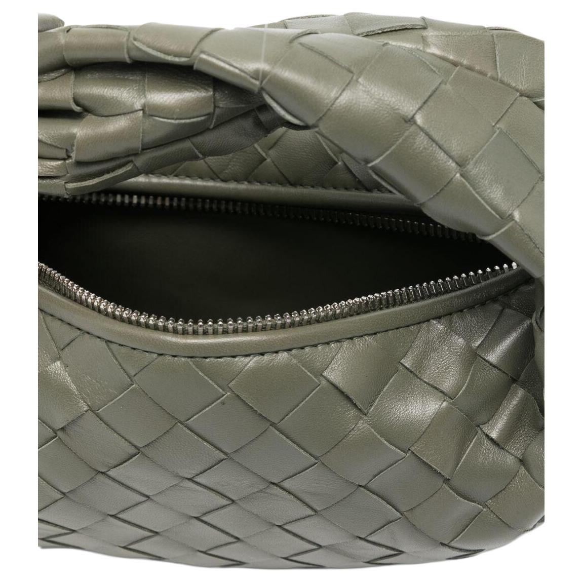 Женская сумка Bottega Veneta JODIEIntrecciato (зеленая) — фото 5