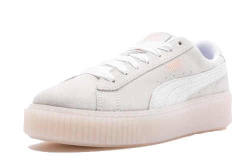 Женские кеды PUMA Suede Platform PLARFRM (белые) — фото 2