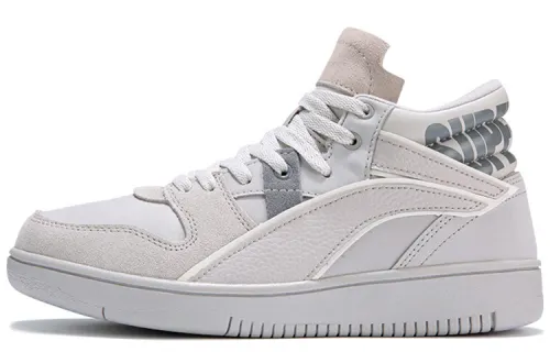 Li Ning Thermal, Slip Resistant, And Abrasion Resistant Coverage Mid top Skateboard Shoes Men's Gray