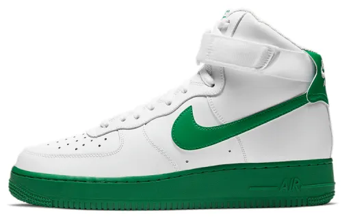Nike Air Force 1 High White Green Midsole