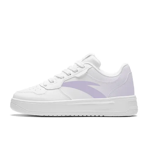 Anta Low top Skateboard Shoes Women's White Purple