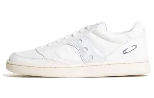 Saucony Jazz Court Comfortable Cushioning, Wear Resistant Low top Skateboard Shoes Men's White