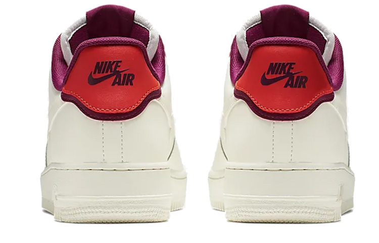 Мужские кроссовки Nike Air Force 1 (бело-красные) — Белыйкрасный — фото 3