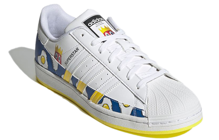 Кеды adidas Superstar (бело-синие) — фото 3