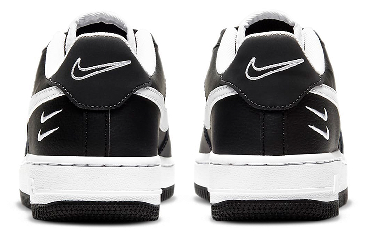 Женские кеды Nike Air Force 1 (черно-белые) — фото 5