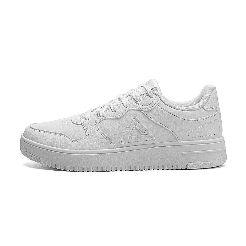 PEAK Taichi Air Force 1 Cushioning Abrasion Resistant Slip Resistant Low top Skateboard Shoes Men's White