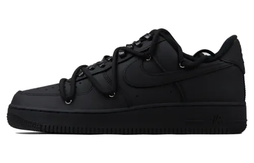 Nike Air Force 1, matte trend low black shoelaces, custom-made