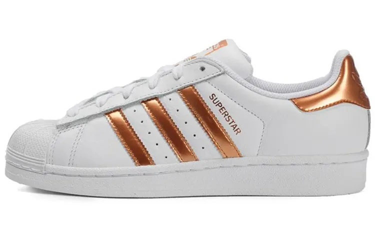Adidas Originals Superstar Shoes Golden/White Women's