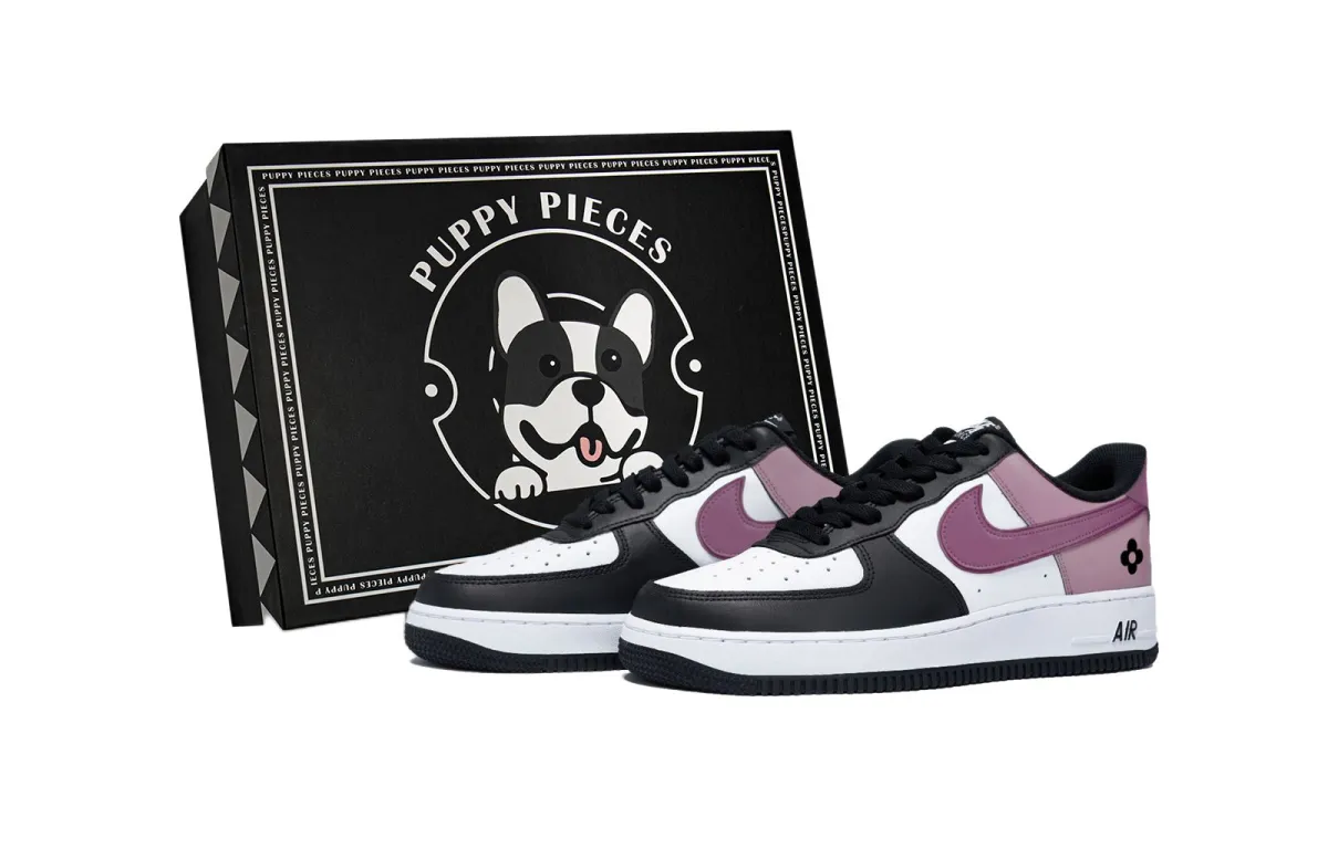 Nike Air Force 1 Rose Raspberry, Special Shoe Box Slip Resistant Low top Skateboard Shoes Men's White Pink