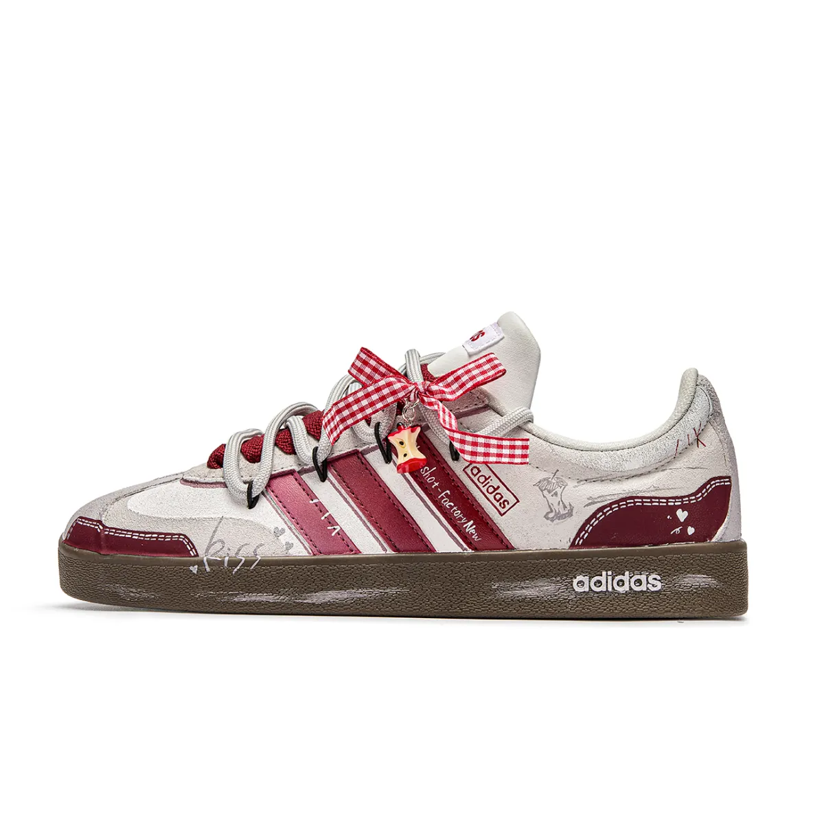 Adidas Goku World, Slingshot Cushioning Low top Skateboard Shoes Unisex Red Brown