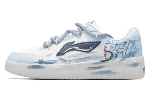 Li Ning Floating Boat Slip Resistant Abrasion Resistant Low top Skateboard Shoes Men's Sky Blue