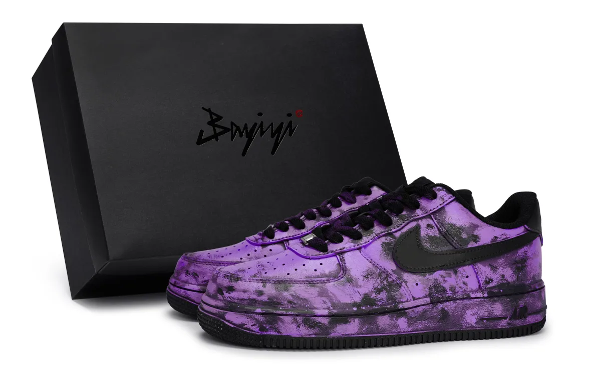 Nike Air Force 1 Starlit Cloud Mist Purple, Special Shoe Box Slip Resistant Abrasion Resistant