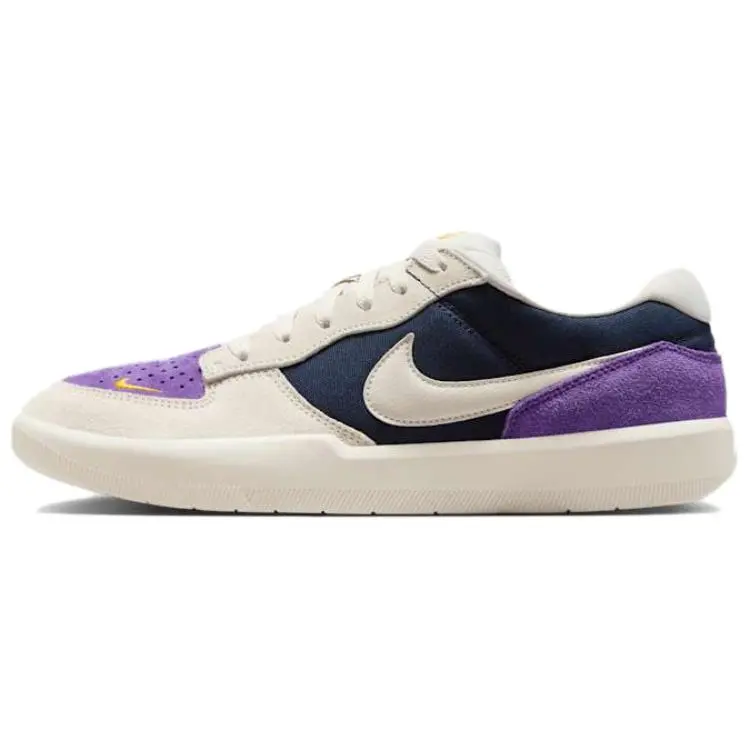 Nike SB Force 58 Low top Skateboard Shoes Unisex Beige Purple