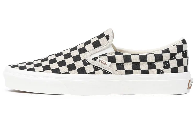 Vans Slip on Abrasion Resistant Lightweight Low top Skateboard Shoes Unisex Black White