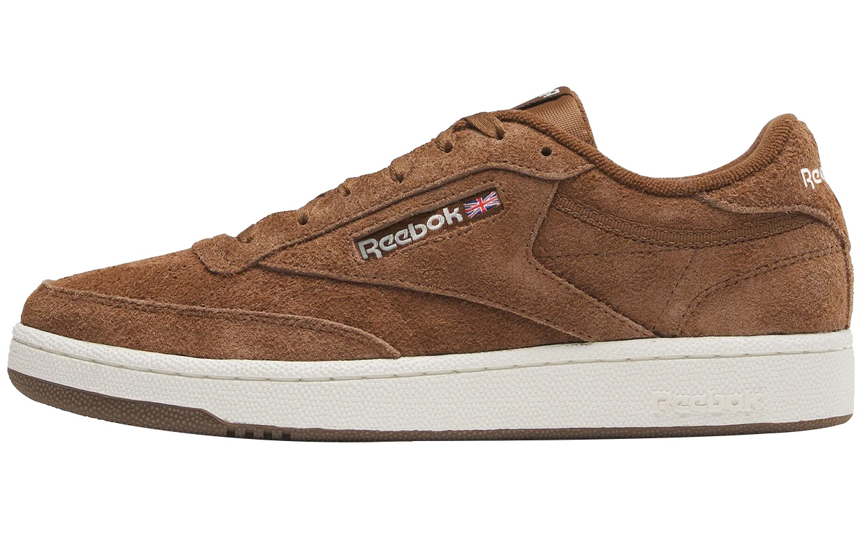 Мужские кеды Reebok CLUB C 85 (коричневые)