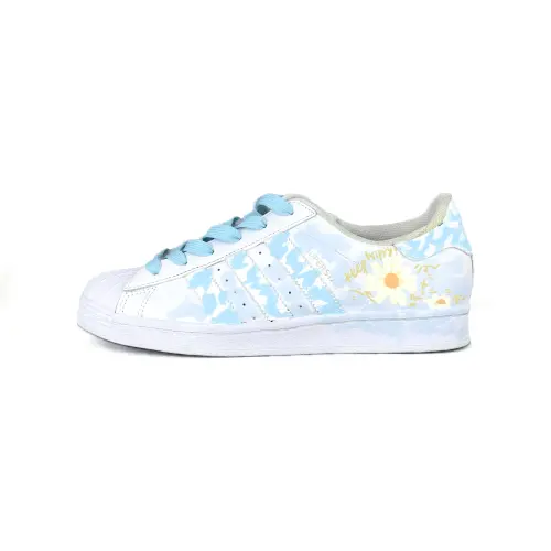 Adidas Originals SUPERSTAR Slip Resistant, Abrasion Resistant, Lightweight Low top Skateboard Shoes Unisex Blue