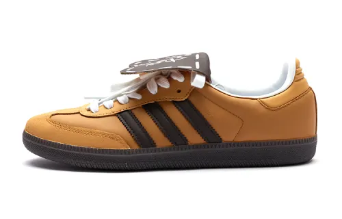 Adidas Originals Samba Low top Skateboard Shoes Unisex Brown Yellow