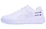 Li Ning Leather Slip Resistant, Abrasion Resistant, Lightweight Low top Skateboard Shoes Men's Black White