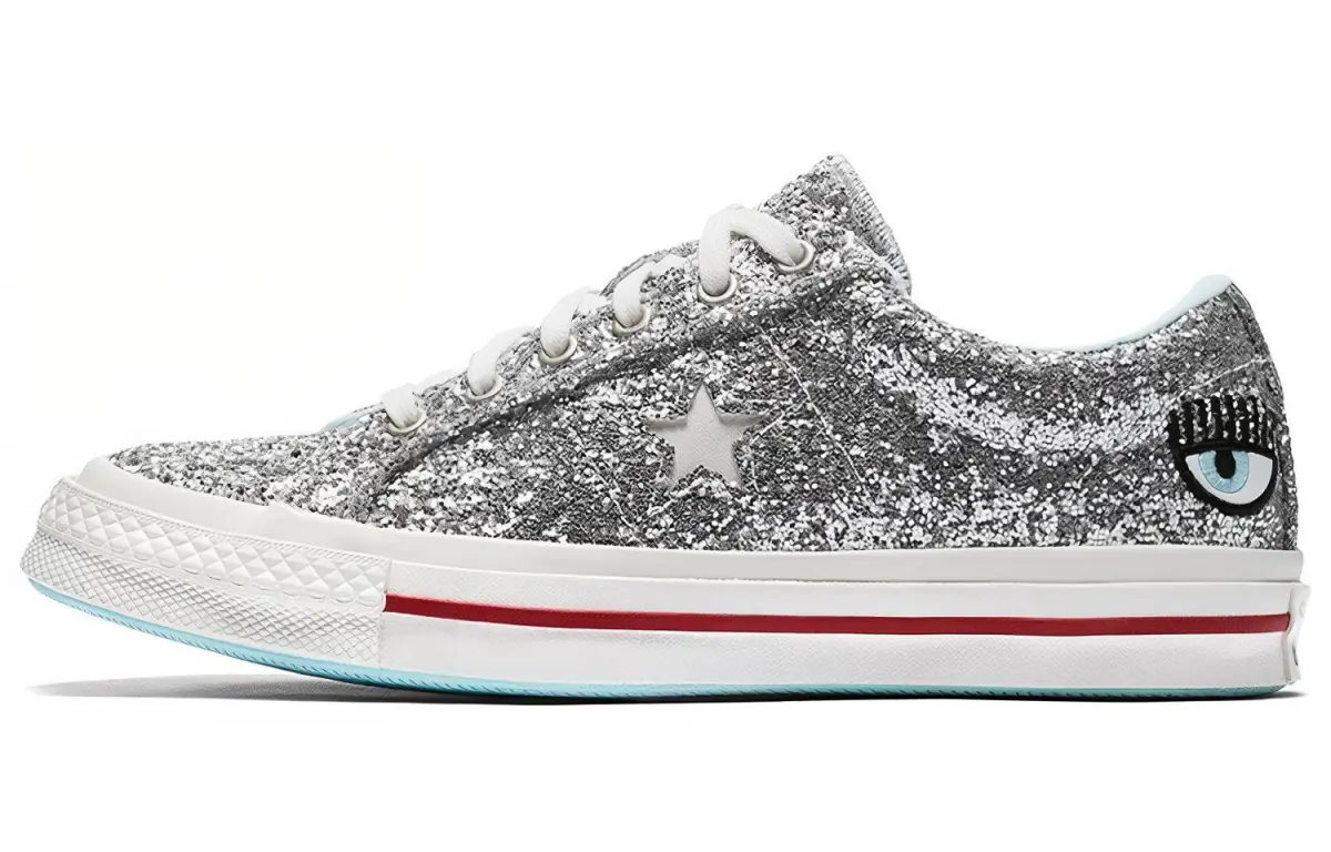 One Star Chiara Ferragni x One Star Wmns Converse Ox 'Silver Glacier Blue' Women's