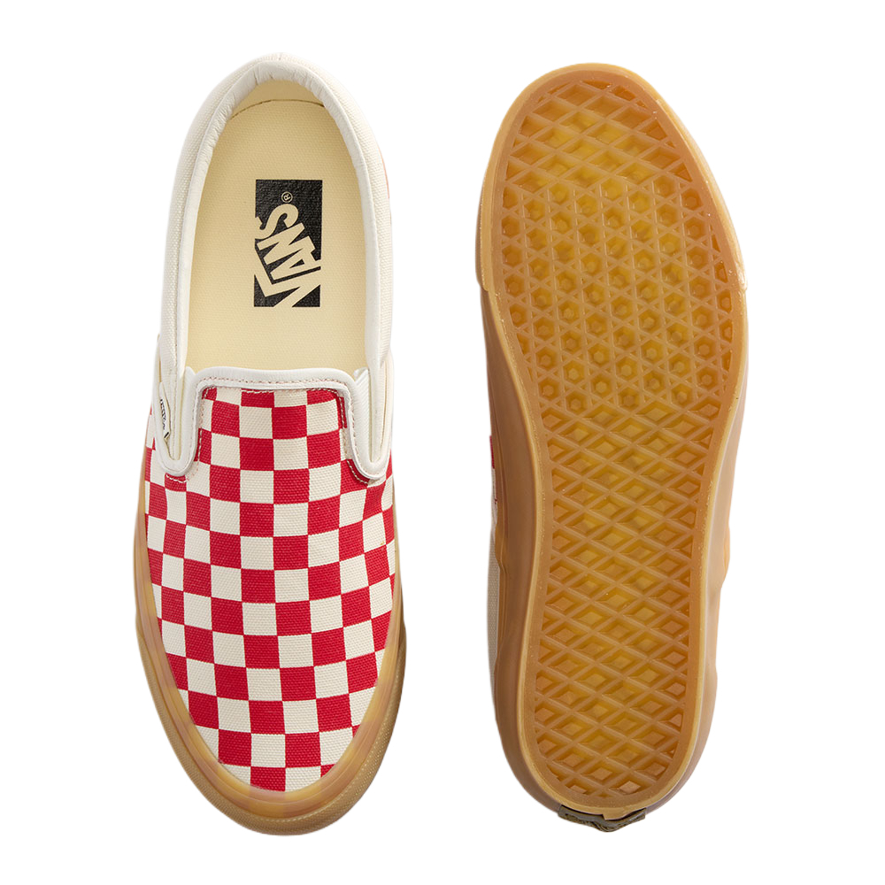 Слипоны Vans Premium Classic Slip-On 98 (красно-белый) — Красныйбелый — фото 4