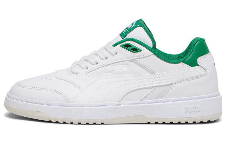 Кеды PUMA Doublecourt (бело-зеленые)