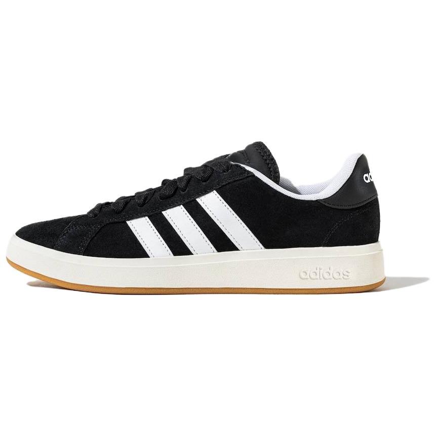 Adidas Grand Court Base 00s comfortable thin-soled bread shoes, wear-resistant, low-cut sneakers, same style for men and women, black and white