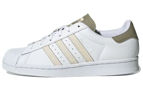 Adidas Superstar 'White Olive Green' Women's